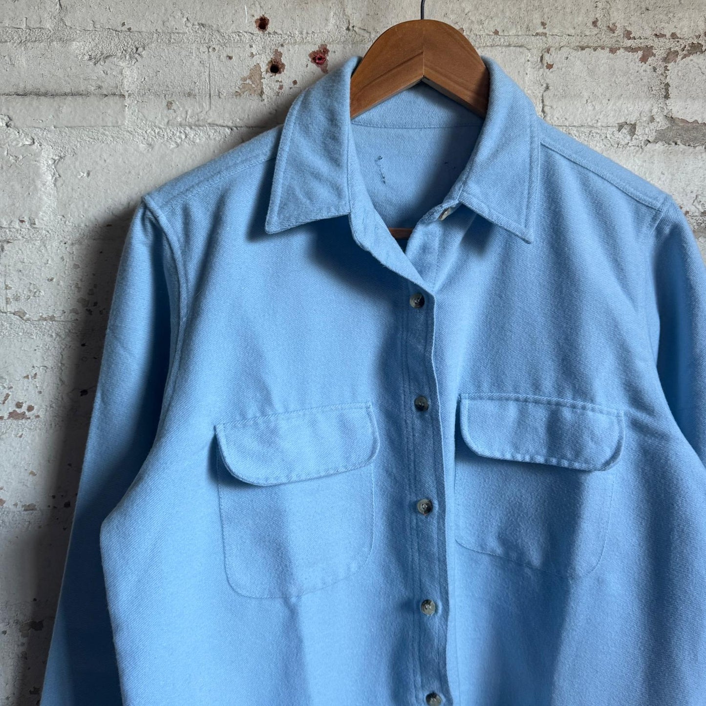 1990s Blue Fleece Over Shirt