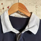 1990s Navy St Michaels Stripe Rugby Shirt