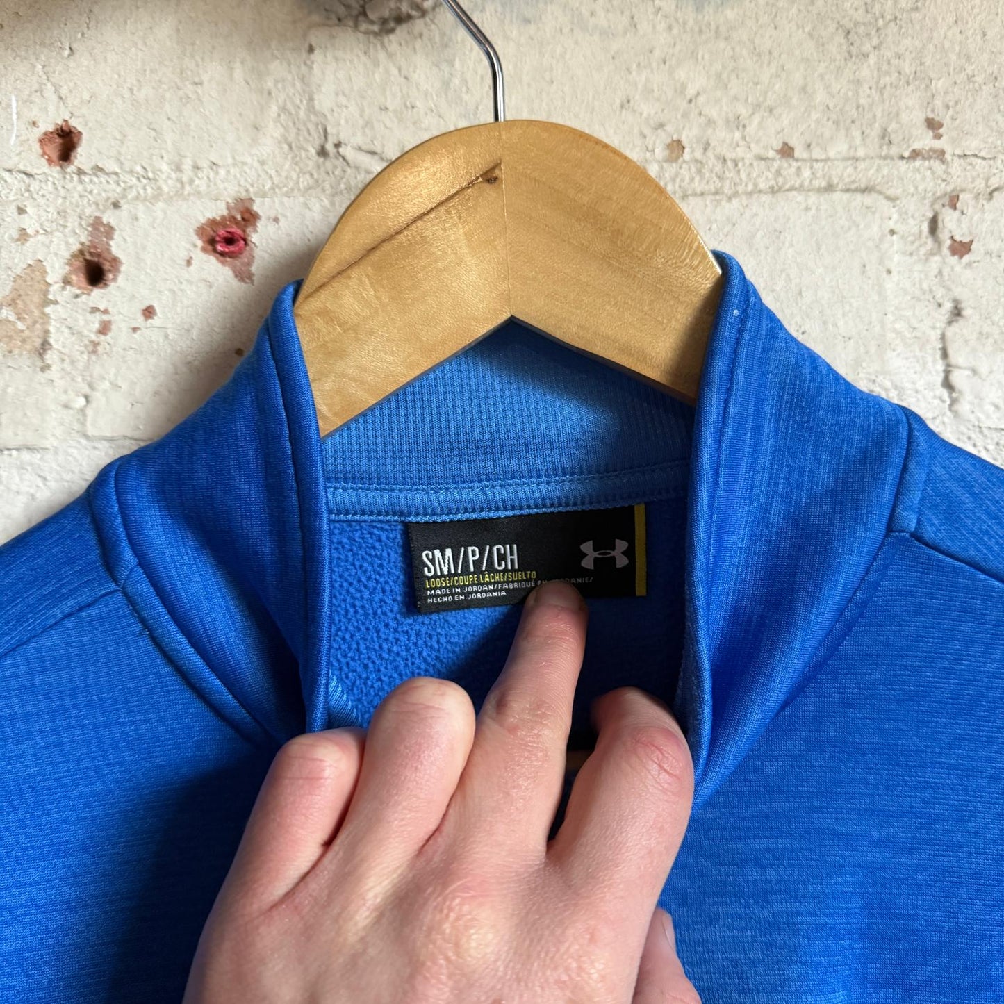 Blue Under Armour Golf 1/4 Zip Sweatshirt Jumper