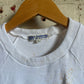 1970s White Raglan Blank Cotton T-shirt