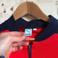 1980s Red and Navy Puma Zip Up Track Top