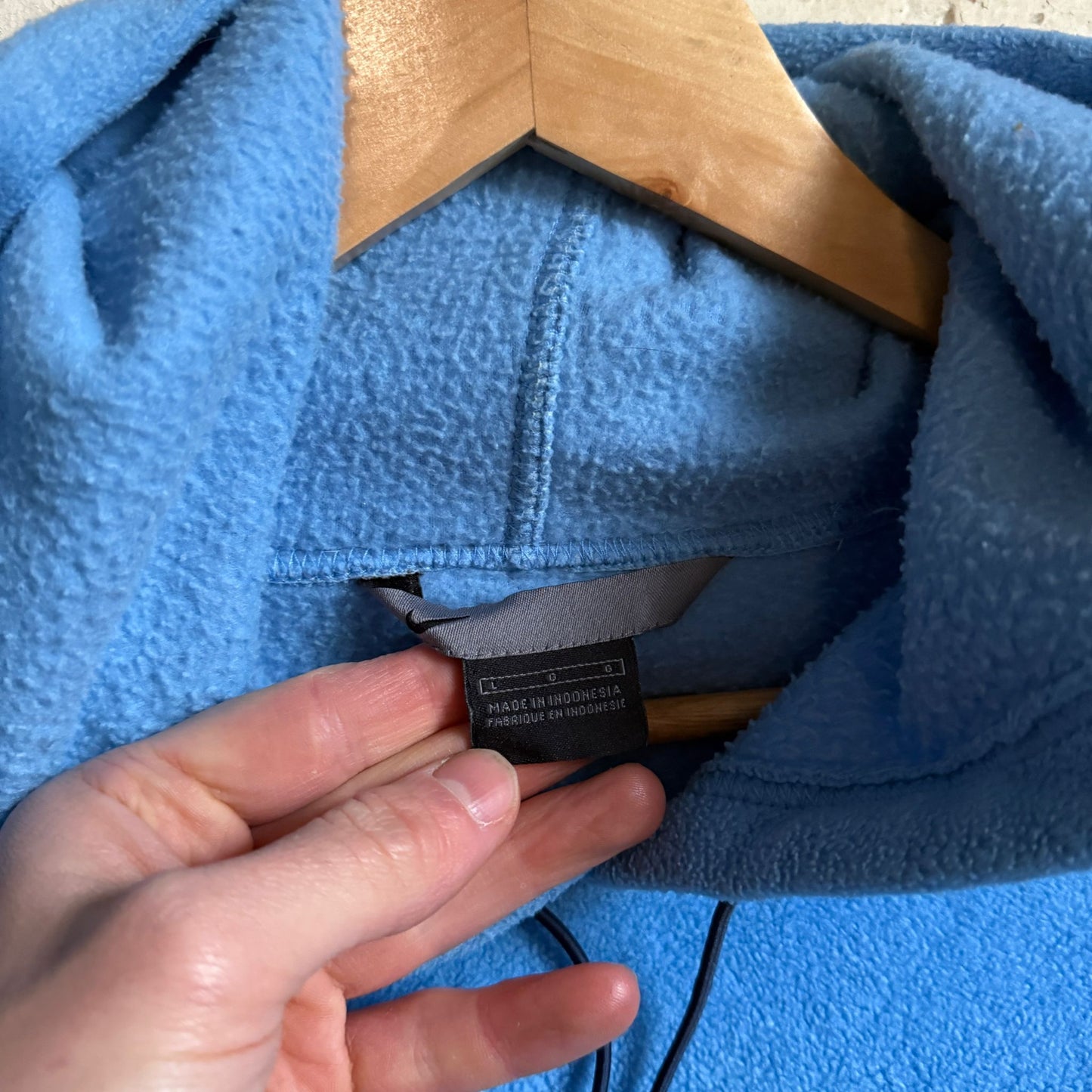 2000s Baby Blue Nike Fleece Hoodie Jumper