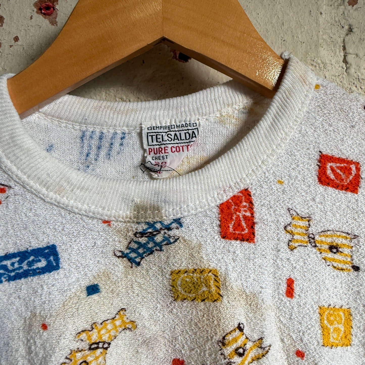 1970s White Graphic T-shirt