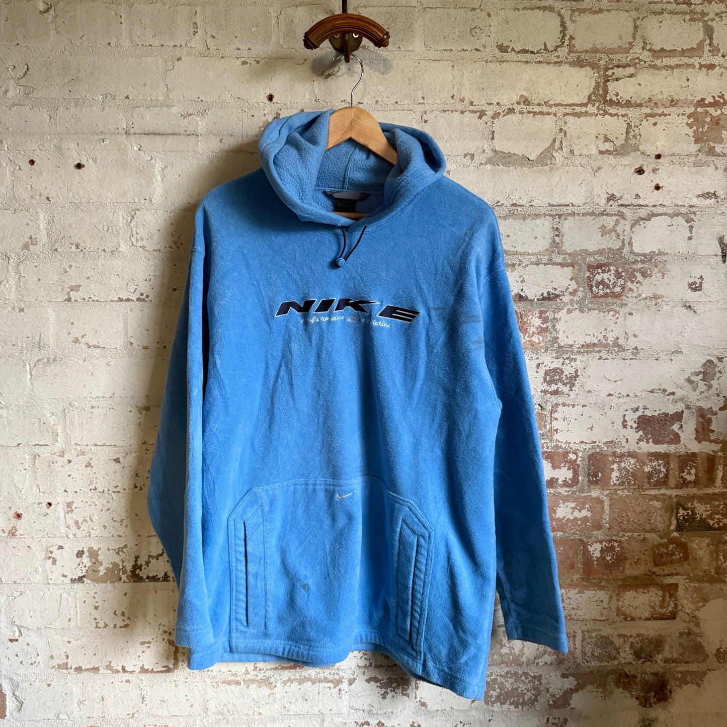 2000s Baby Blue Nike Fleece Hoodie Jumper