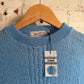 1950s Baby Blue Dead Stock Knitted Cable Jumper