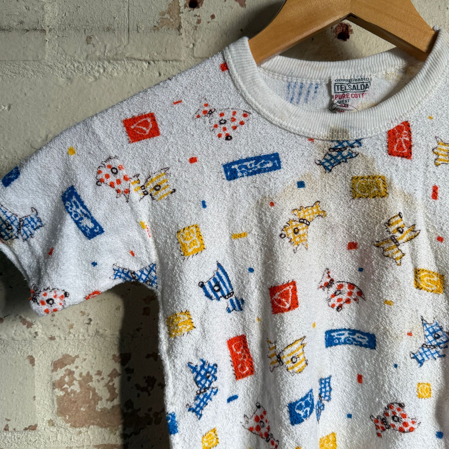 1970s White Graphic T-shirt