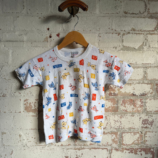 1970s White Graphic T-shirt