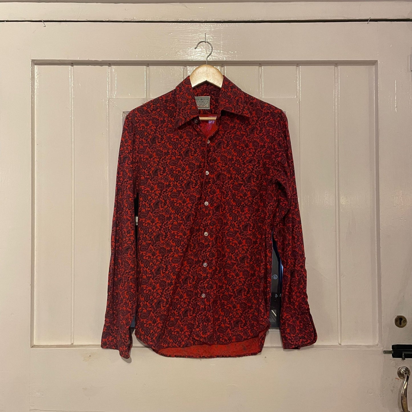1970s Floral Patterned Collared Shirt