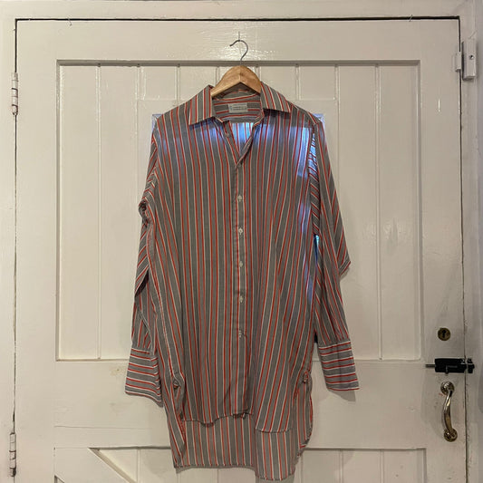 1960s Black and Red Stripe British Formal Shirt