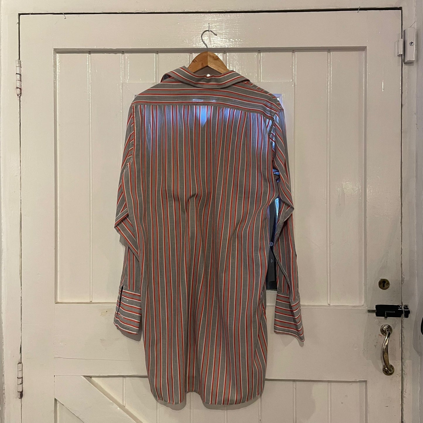 1960s Black and Red Stripe British Formal Shirt