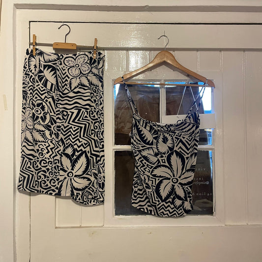 MaxMara two Piece Top and Skirt Set