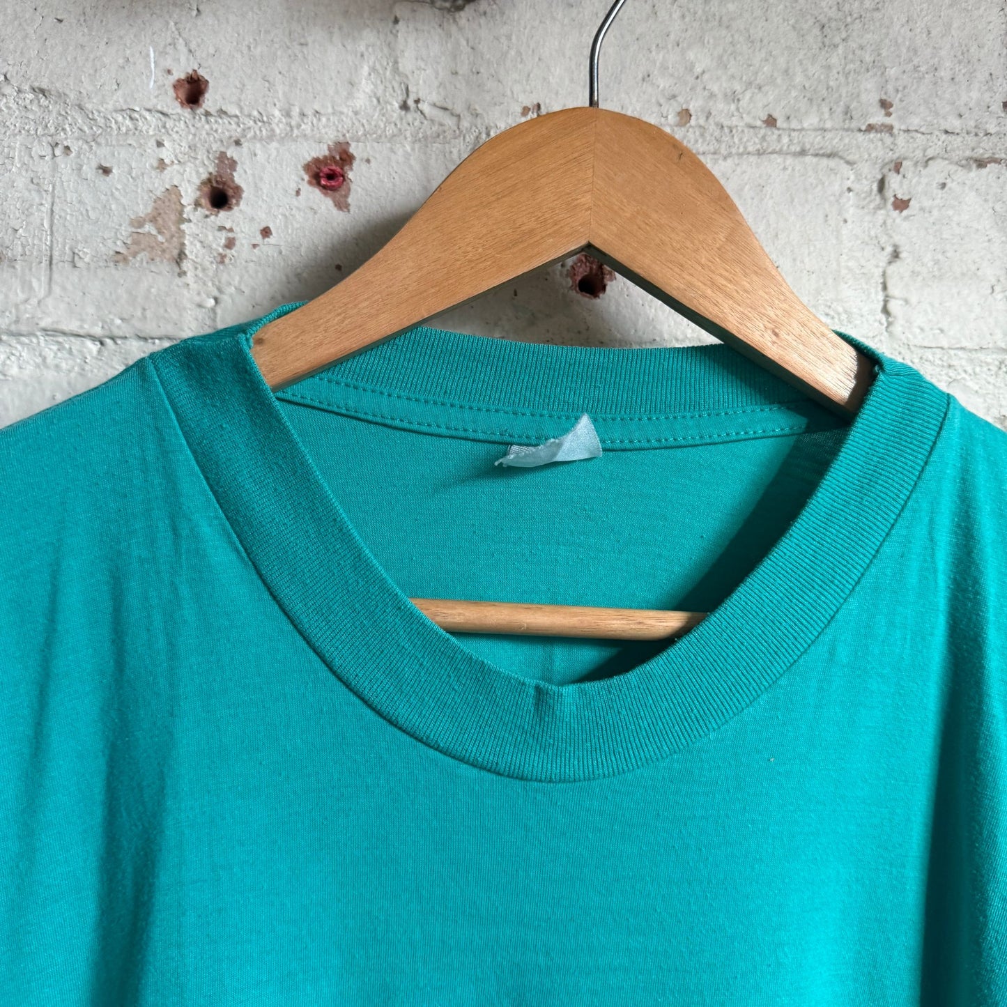 1990s Turquoise Ski graphic T-Shirt