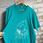 1990s Turquoise Ski graphic T-Shirt