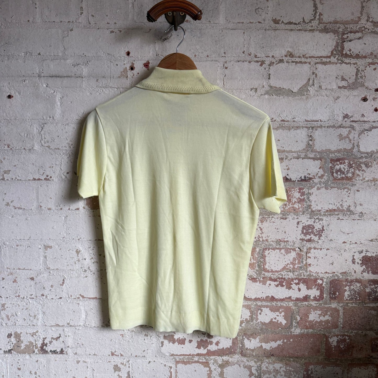 1970s Yellow British Button Up Shirt