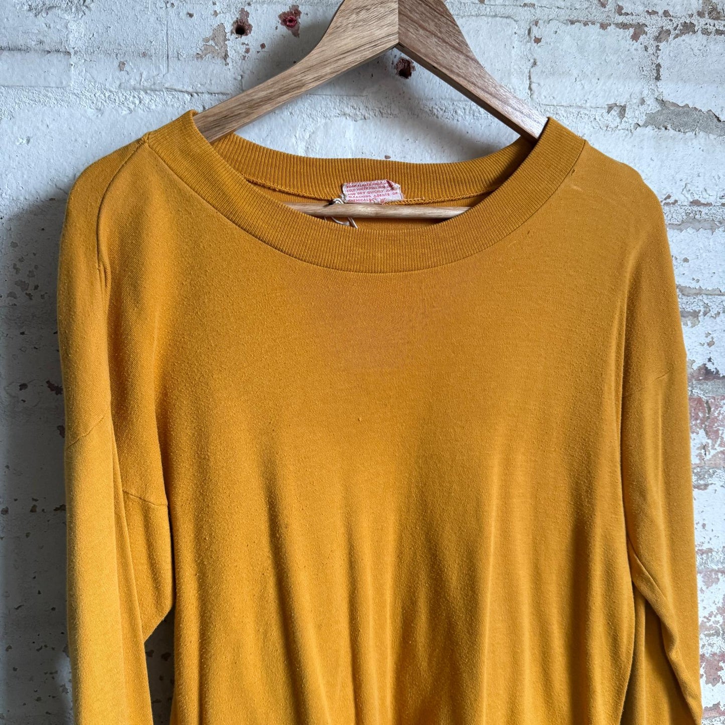 1950s 1960s Lilywhites Mustard British Long Sleeve Football Top