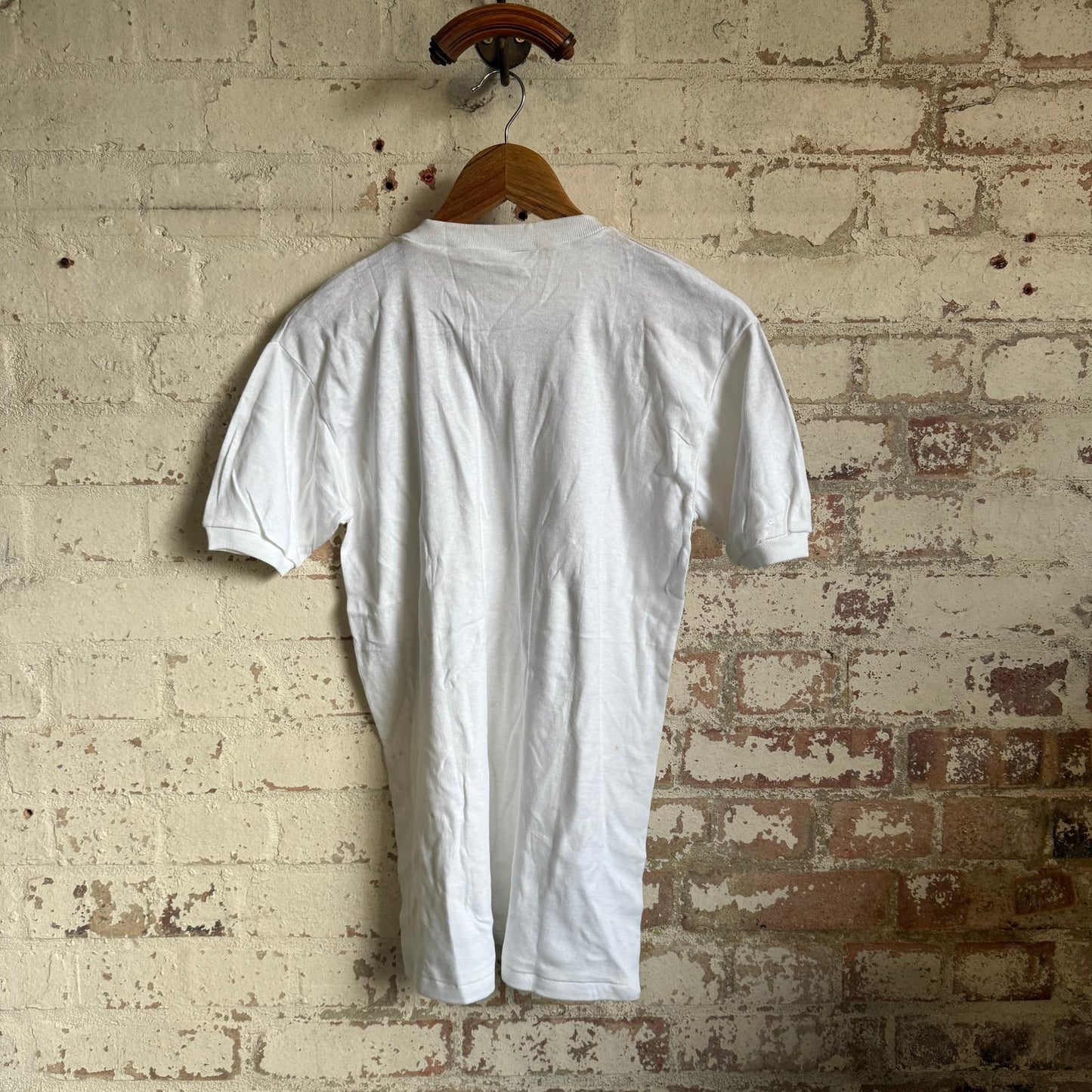 1970s White Blank Cotton T-shirt
