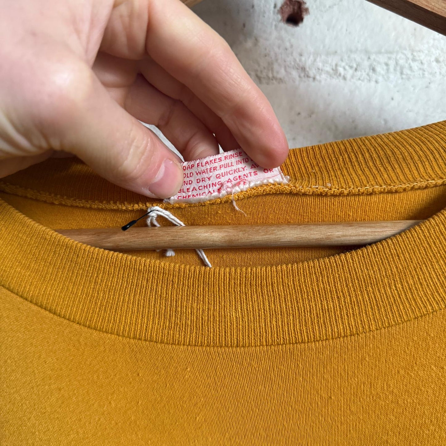 1950s 1960s Lilywhites Mustard British Long Sleeve Football Top