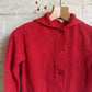 1960s Red Knitted Button Cardigan Jumper
