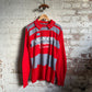 1970s Red and Grey Milan Club Football Template Long Sleeve Shirt