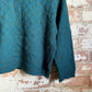1960s Turquoise Wool Knitted Roll Neck Jumper