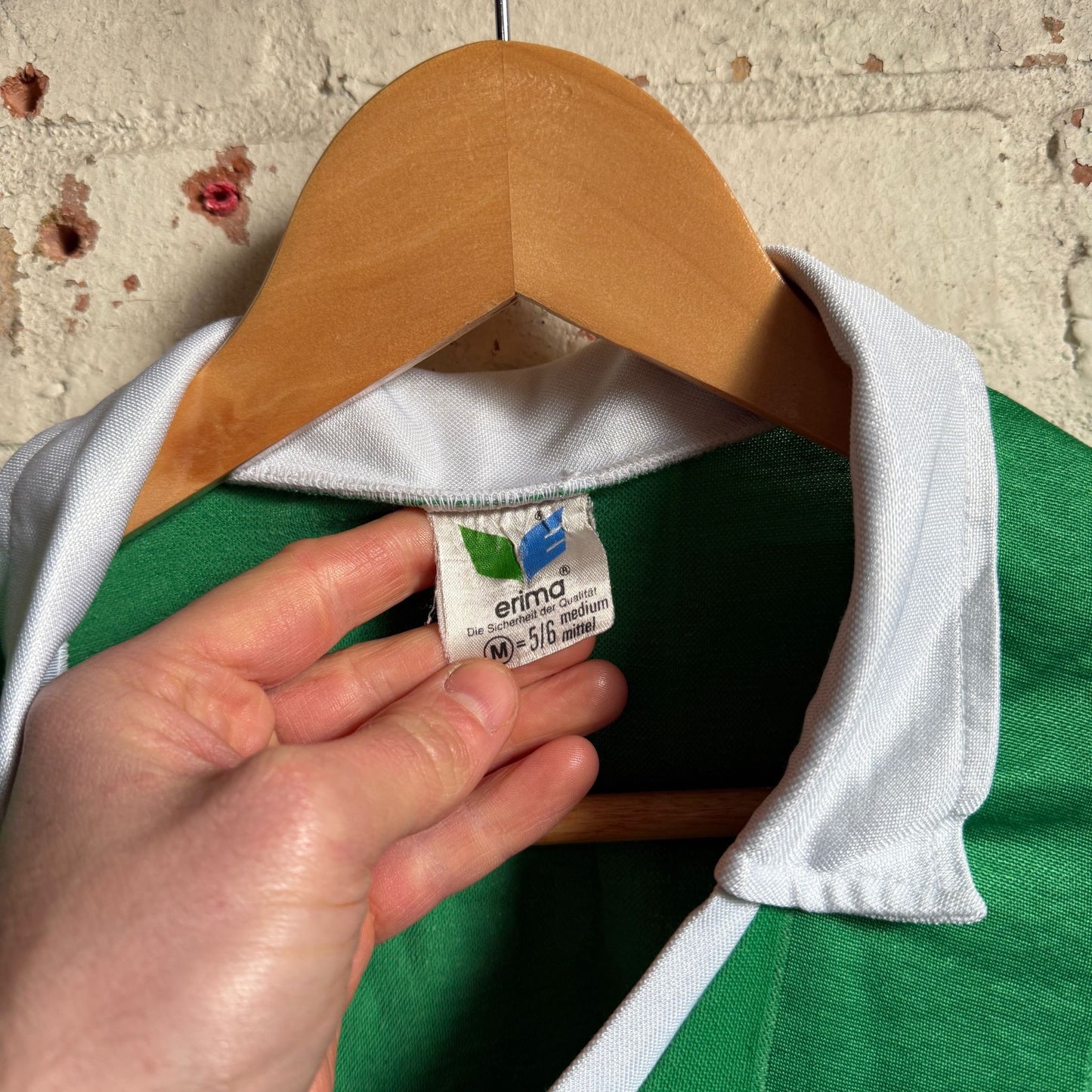 1980s Green Erima Football Template Long Sleeve Shirt