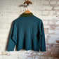 1960s Turquoise Wool Knitted Roll Neck Jumper