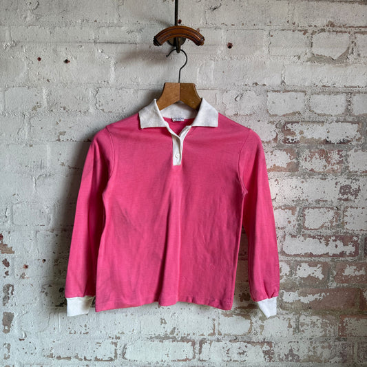1970s Pink Long Sleeved Top