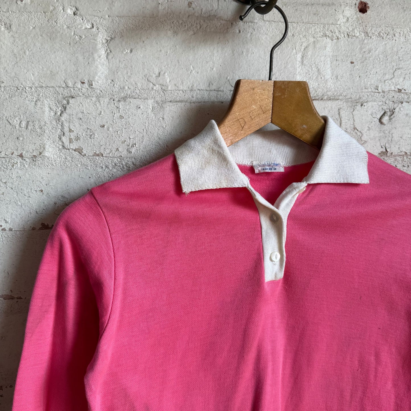 1970s Pink Long Sleeved Top
