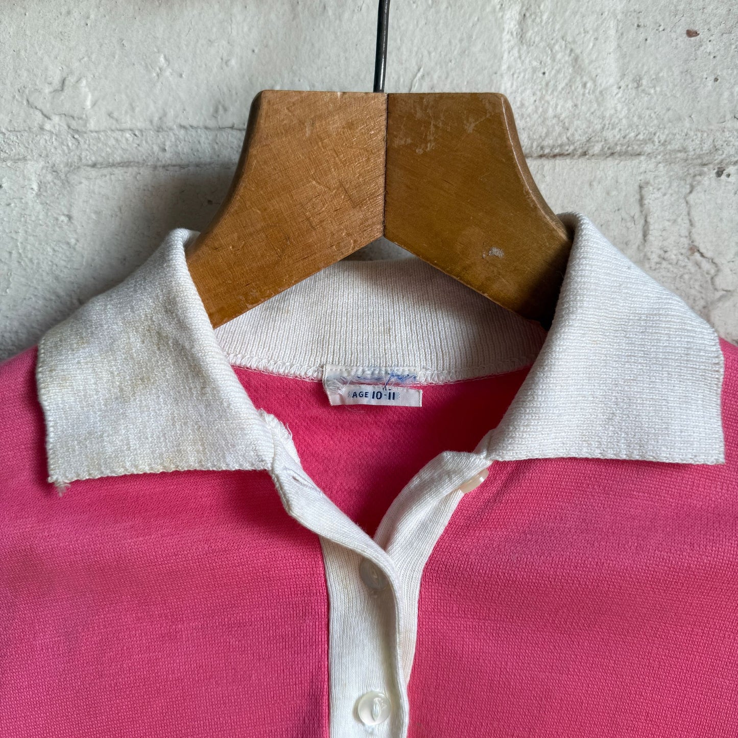 1970s Pink Long Sleeved Top