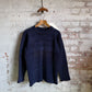 1940s Navy Wool Knitted Jumper