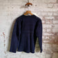 1940s Navy Wool Knitted Jumper