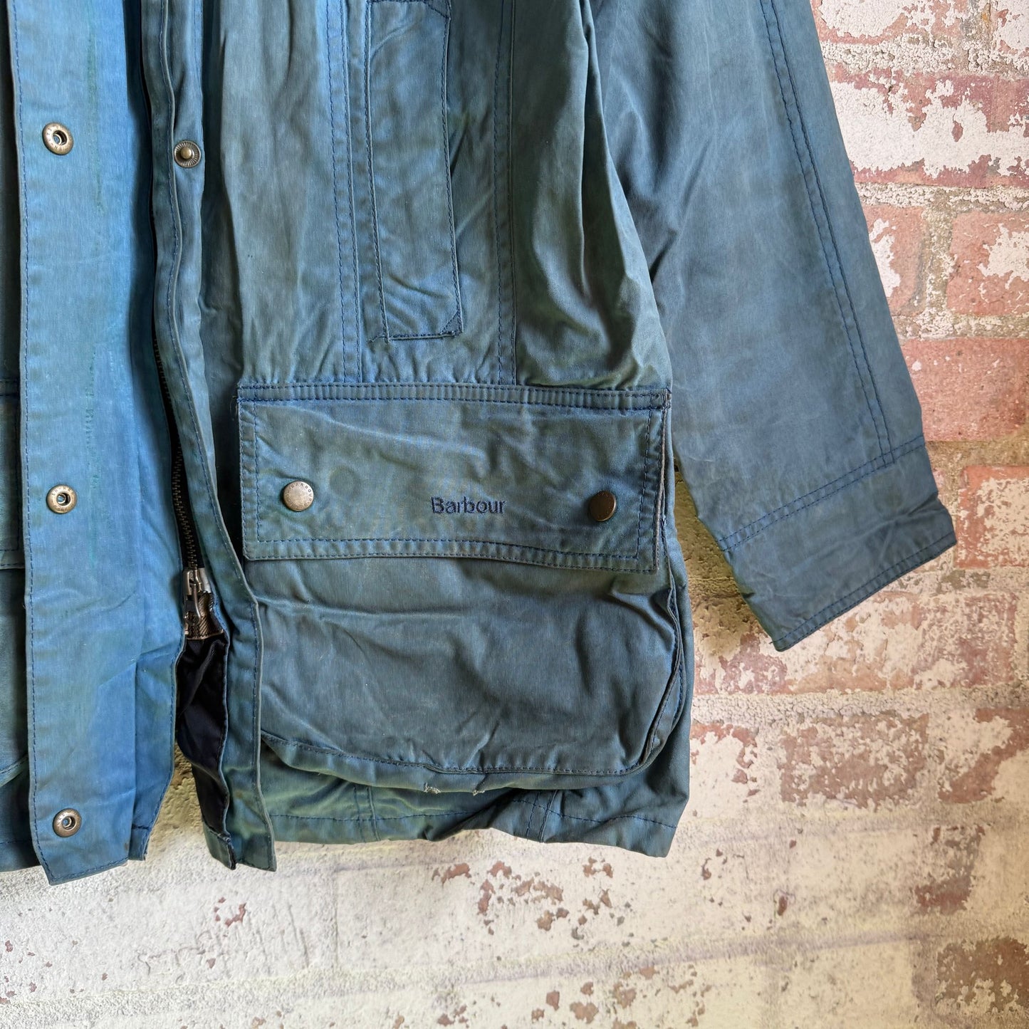 Teal Barbour Wax Jacket