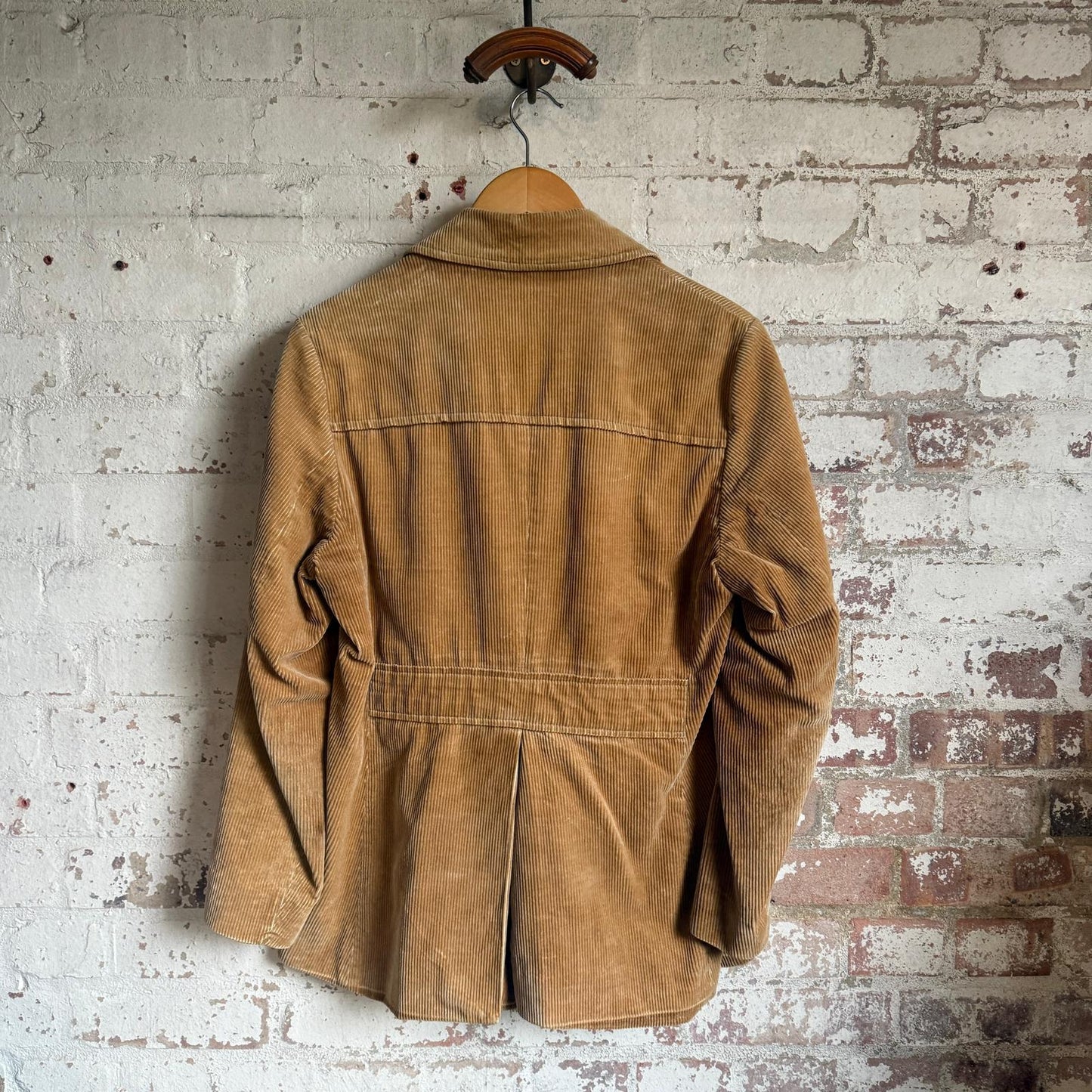 1970s Beige Corduroy Hornes Safari Jacket