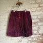 1970s Purple Tassel Western Suede Skirt