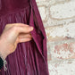 1970s Purple Tassel Western Suede Skirt