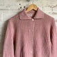 1960s Pink Knitted Cardigan Jumper