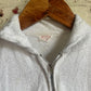 1970s White Zip Towelling T-shirt