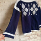 1980s Winter Wool Knitted Patterned Jumper