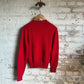1980s Red Wool Knitted Jumper