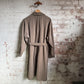 1940s British Military Gaberdine Belted Mac Jacket Coat