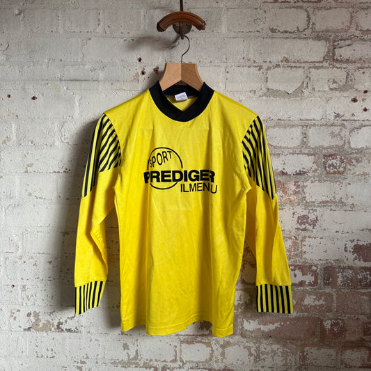 1990s Yellow Football Template Long Sleeve Top