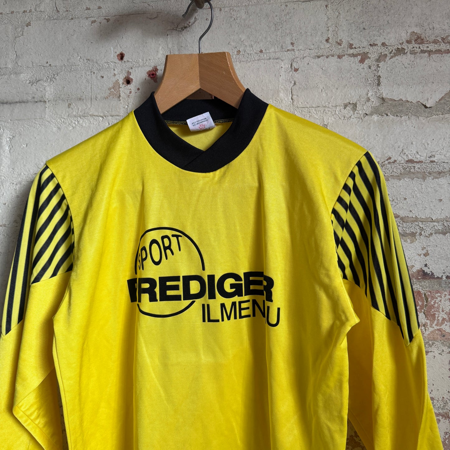 1990s Yellow Football Template Long Sleeve Top