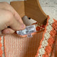 1970s Orange Knitted Blouse Shirt Top