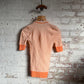 1970s Orange Knitted Blouse Shirt Top
