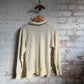 1970s Cream Specked Collared Knitted Jumper