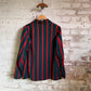 1940s Green and Red Striped Boating College Suit Blazer