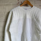 1980s White Padded Design Sweatshirt