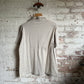 1970s Beige Italian Polo Shirt Top