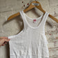 1960s White Netting British Vest Top