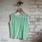 1960s Lime Green Knitted Vest Top